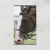 Warmbloodの馬の名刺 名刺 (裏面)