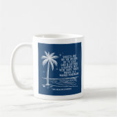 Warmer Wonderland Beach Palm Tree Christmas コーヒーマグカップ (左)