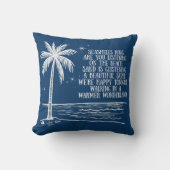 Warmer Wonderland Palm Tree Beach Christmas クッション (正面)