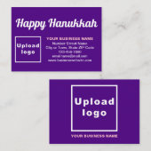 "Warmest wishes for a joyous Hanukkah, may your bu エンクロージャーカード (正面/裏面)