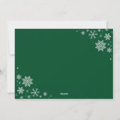 Warmest Wishes This Christmas Cute Family Photo シーズンカード (裏面)