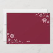 Warmest Wishes This Christmas Cute Family Photo シーズンカード (裏面)