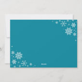 Warmest Wishes This Christmas Cute Family Photo シーズンカード (裏面)