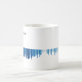 Warming Stripes Mug Bar Graph コーヒーマグカップ (中央)