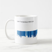 Warming Stripes Mug Bar Graph コーヒーマグカップ (左)