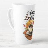 Warmth and Comfort - Cozy Autumn Coffee カフェラテマグ (左アングル)