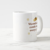 Warmth and Comfort | Cozy Christmas Mug  ジャンボコーヒーマグカップ (正面右)