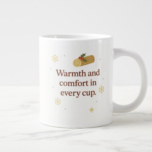 Warmth and Comfort | Cozy Christmas Mug  ジャンボコーヒーマグカップ (右)