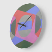 Warmth in Every Hour Modern Round Clock ラージ壁時計 (傾斜)