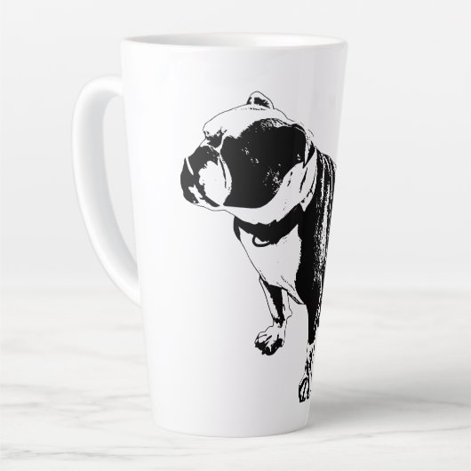 Warmth While Waiting カフェラテマグ (左アングル)