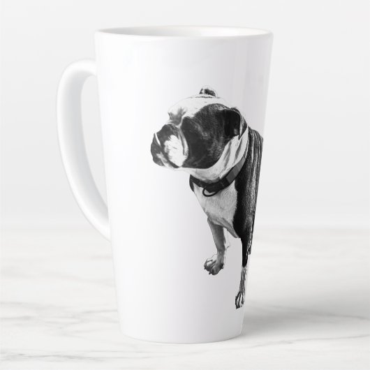 Warmth While Waiting カフェラテマグ (左アングル)