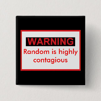 WARNIG Randomは非常に伝染性が高い 缶バッジ