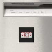 Warning 6 7 Energy Fun 67 Number 6-7 6 7 Six Seven マグネット (インサイチュ (食洗機))