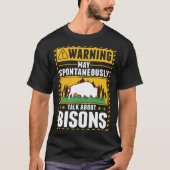Warning Bison Water Buffalo Tシャツ (正面)