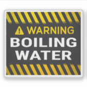 Warning Boiling Water シール (正面)