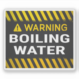 Warning Boiling Water シール