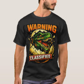 'WARNING CLASSIFIED' Tシャツ (正面)