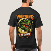 'WARNING CLASSIFIED' Tシャツ (裏面)