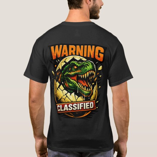 'WARNING CLASSIFIED' Tシャツ (裏面)