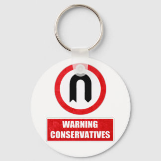 WARNING CONSERVATIVES (U turn) キーホルダー