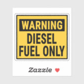 Warning Diesel Fuel Only  シール (シート)