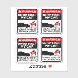Warning Do Not Touch My Car Vinyl Stickers シール