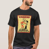Warning Electrician Remember Kids Electricity Will Tシャツ (正面)