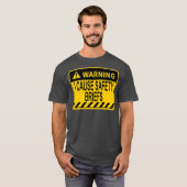 Warning I Cause Safety Briefs Funny EMS Fire Tシャツ (正面フル)