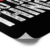 Warning I Do Dumb Things Sarcastic Shirt  ポスター (角)