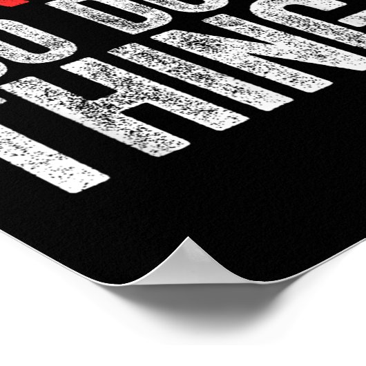 Warning I Do Dumb Things Sarcastic Shirt ポスター (角)