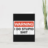 Warning I Do Stud Funny Warning I Do Stud カード (正面)