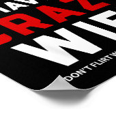 Warning I Have A Crazy Wife ポスター (角)