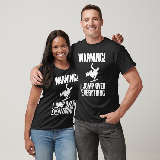 Warning I Jump Over Everything Gag Free running Ap Tシャツ (ユニセックス)