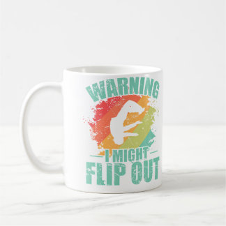 Warning I Might Flip Out Parkour Sport コーヒーマグカップ