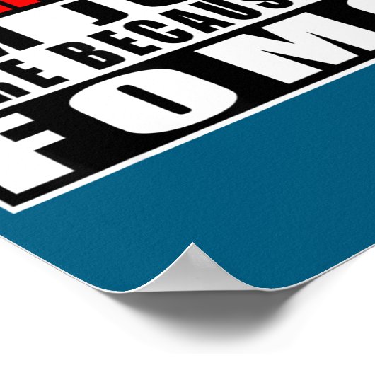 Warning I'm Just Here Because Of Fomo Funny Quote  ポスター (角)