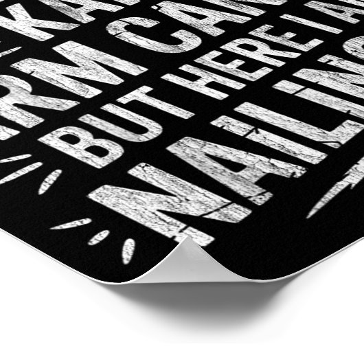 Warning It's Noteasy To Be Karen's Arm Candy ポスター (角)