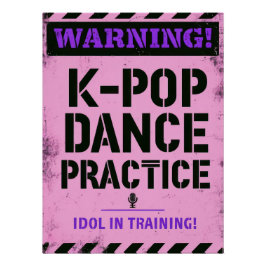 Warning K-Pop Dance Practice and Idol Training ポスター