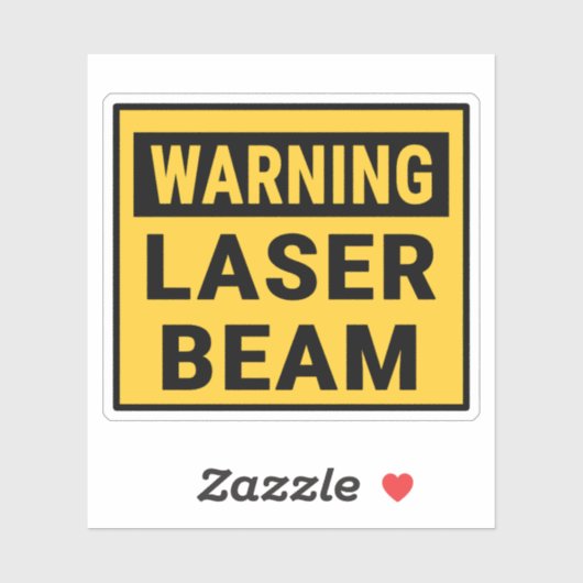 Warning Laser Beam シール (シート)
