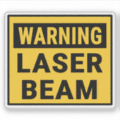 Warning Laser Beam シール (正面)