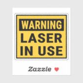 Warning Laser In Use  シール (シート)
