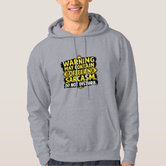 Warning May Contain Coffee & Sarcasm Sweetshirt -  パーカ