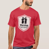 Warning May Discuss Christmas Before Halloween Tシャツ (正面)