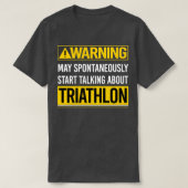 Warning may spontaneously start talking about Tria Tシャツ (デザイン正面)