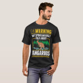 Warning May spontaneously talk about Kangaroos Tシャツ (正面フル)