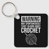 Warning - May Start Talking About Crochet キーホルダー (正面)