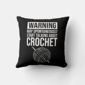Warning - May Start Talking About Crochet クッション (裏面)