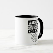 Warning - May Start Talking About Crochet マグカップ (正面右)