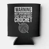 Warning - May Start Talking About Crochet 缶クーラー (正面)