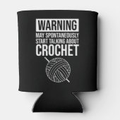 Warning - May Start Talking About Crochet 缶クーラー (裏面)