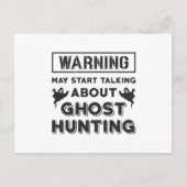 Warning May Start Talking About Ghost Hunting Gift ポストカード (正面)
